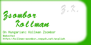 zsombor kollman business card